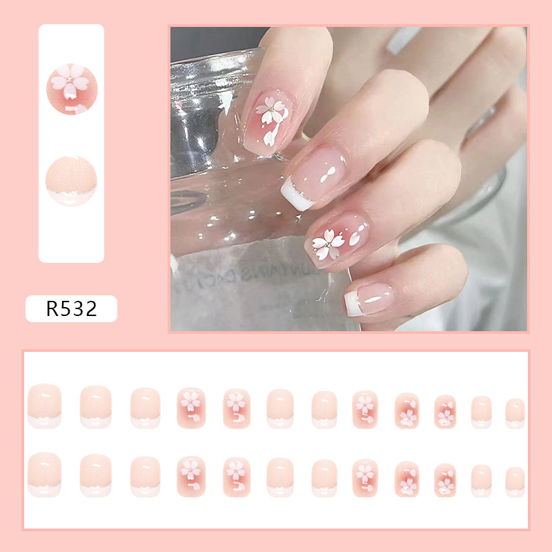 Elegant Minimalist Press-On Nail Set (24pcs) (DESIGN 7087)