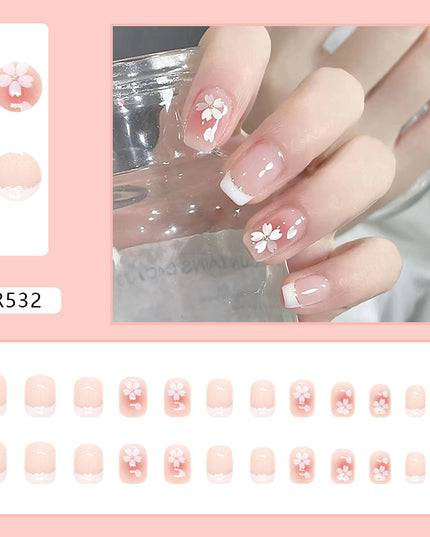 Elegant Minimalist Press-On Nail Set (24pcs) (DESIGN 7087)