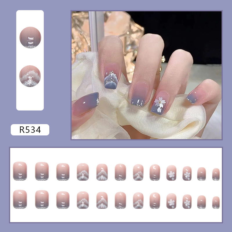 Elegant Minimalist Press-On Nail Set (24pcs) (DESIGN 7088)