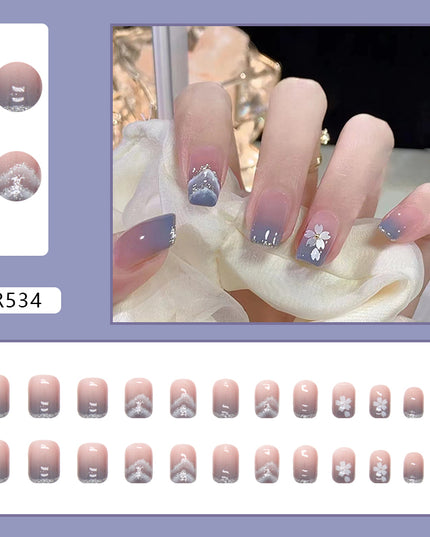 Elegant Minimalist Press-On Nail Set (24pcs) (DESIGN 7088)