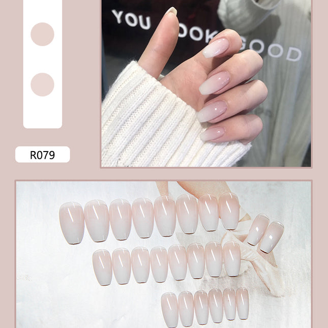 Elegant Minimalist Press-On Nail Set (24pcs) (DESIGN 7009)