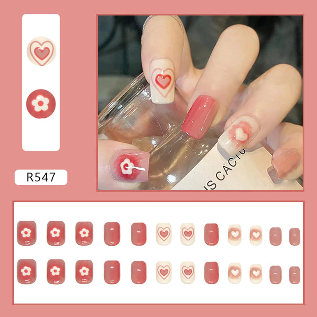 Elegant Minimalist Press-On Nail Set (24pcs) (DESIGN 7092)