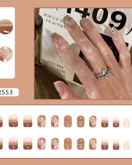 Elegant Minimalist Press-On Nail Set (24pcs) (DESIGN 7093)