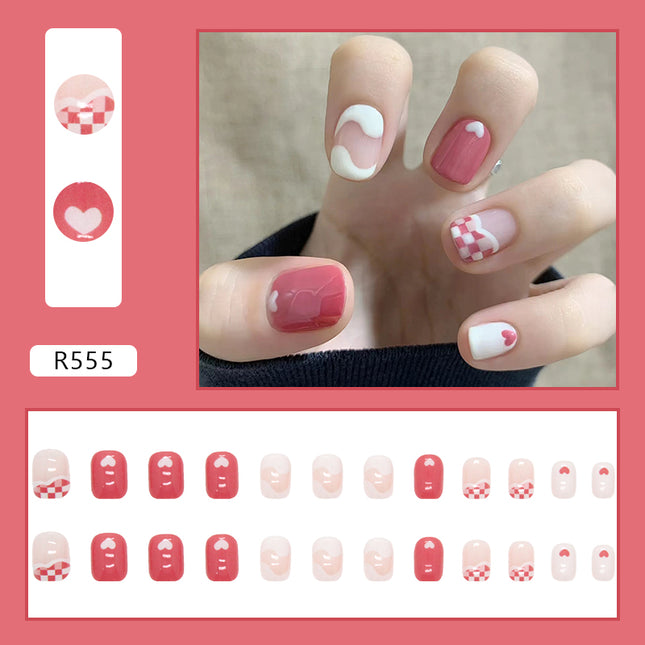 Elegant Minimalist Press-On Nail Set (24pcs) (DESIGN 7094)