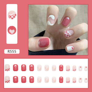 Elegant Minimalist Press-On Nail Set (24pcs) (DESIGN 7094)