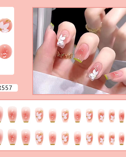 Elegant Minimalist Press-On Nail Set (24pcs) (DESIGN 7096)