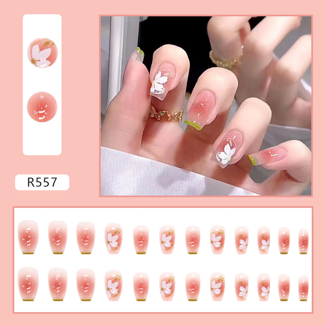 Elegant Minimalist Press-On Nail Set (24pcs) (DESIGN 7096)