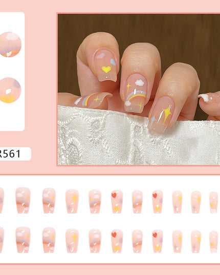 Elegant Minimalist Press-On Nail Set (24pcs) (DESIGN 7098)