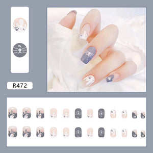 Elegant Minimalist Press-On Nail Set (24pcs) (DESIGN 7319)