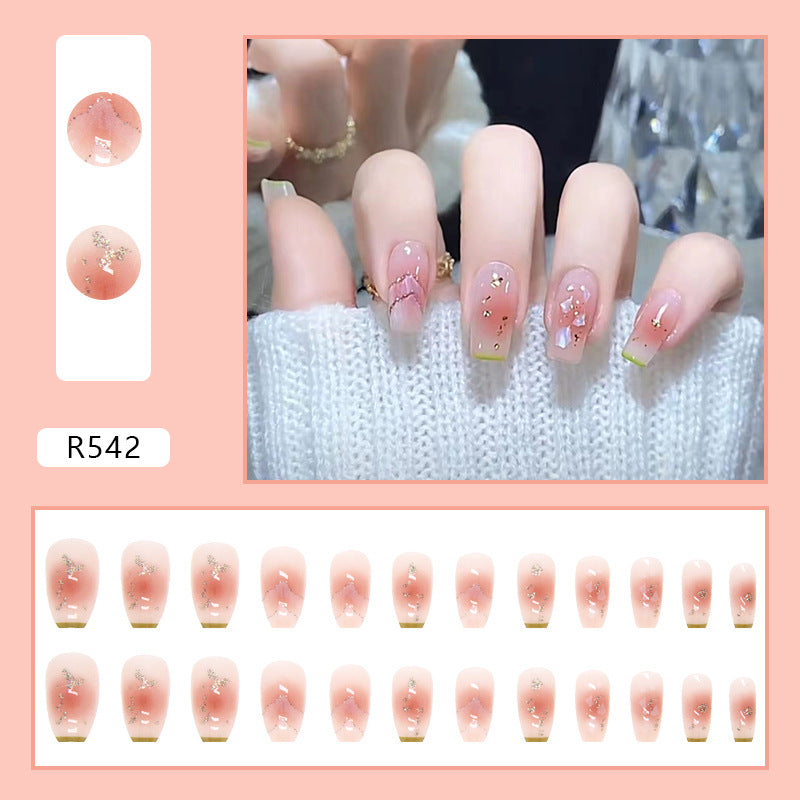 Elegant Minimalist Press-On Nail Set (24pcs) (DESIGN 7320)