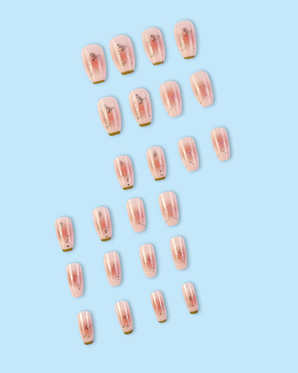 Elegant Minimalist Press-On Nail Set (24pcs) (DESIGN 7320)