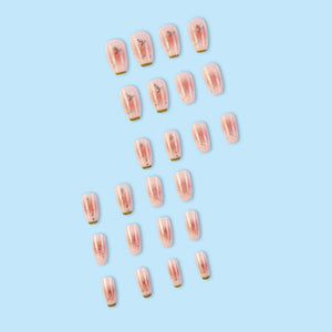 Elegant Minimalist Press-On Nail Set (24pcs) (DESIGN 7320)
