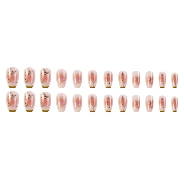 Elegant Minimalist Press-On Nail Set (24pcs) (DESIGN 7320)
