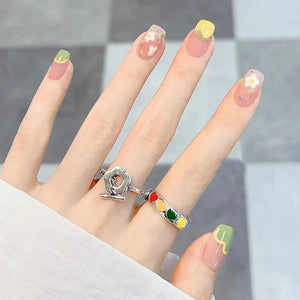 Elegant Minimalist Press-On Nail Set (24pcs) (DESIGN 7324)
