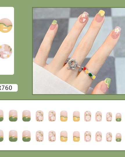 Elegant Minimalist Press-On Nail Set (24pcs) (DESIGN 7324)