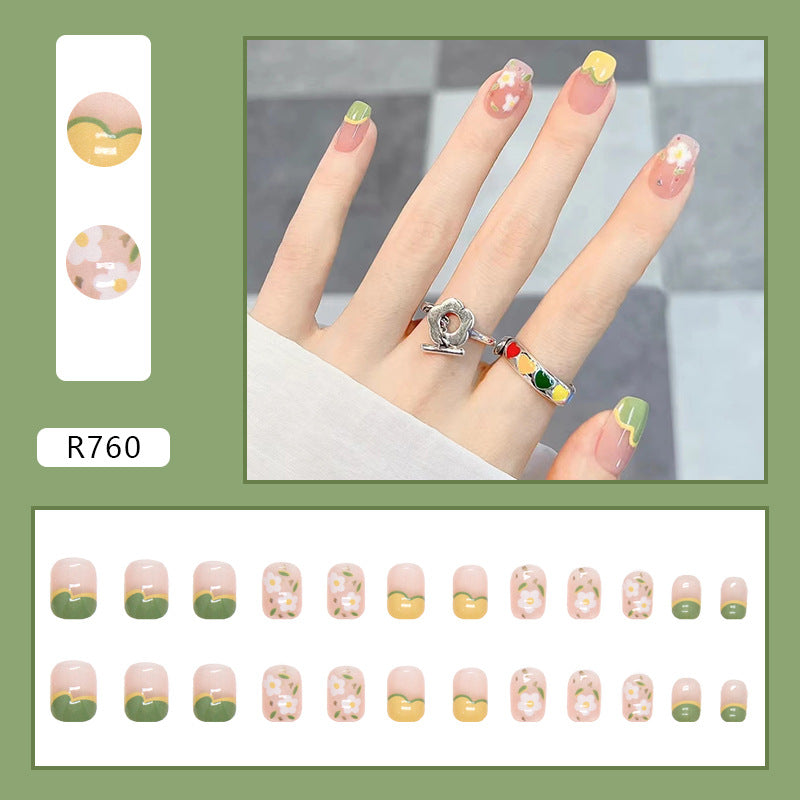 Elegant Minimalist Press-On Nail Set (24pcs) (DESIGN 7324)