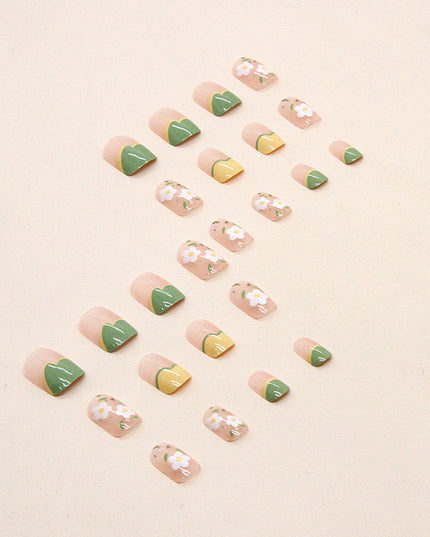 Elegant Minimalist Press-On Nail Set (24pcs) (DESIGN 7324)