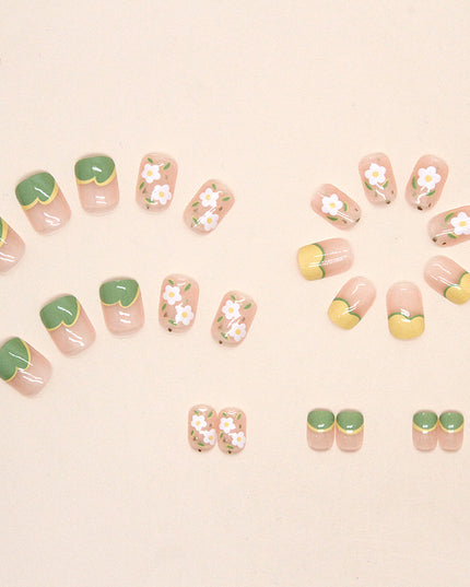 Elegant Minimalist Press-On Nail Set (24pcs) (DESIGN 7324)