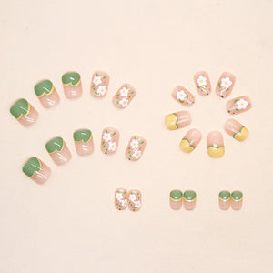 Elegant Minimalist Press-On Nail Set (24pcs) (DESIGN 7324)