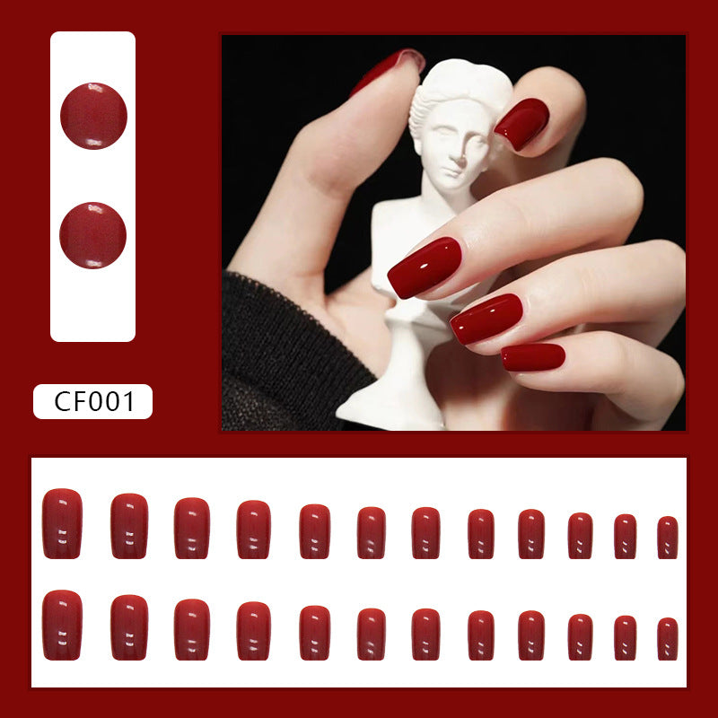 Elegant Minimalist Press-On Nail Set (24pcs) (DESIGN 7325)
