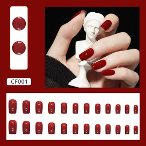Elegant Minimalist Press-On Nail Set (24pcs) (DESIGN 7325)