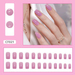 Elegant Minimalist Press-On Nail Set (24pcs) (DESIGN 7328)