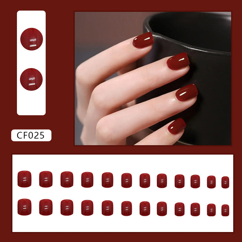 Elegant Minimalist Press-On Nail Set (24pcs) (DESIGN 7329)