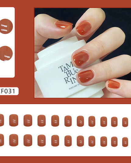 Elegant Minimalist Press-On Nail Set (24pcs) (DESIGN 7330)