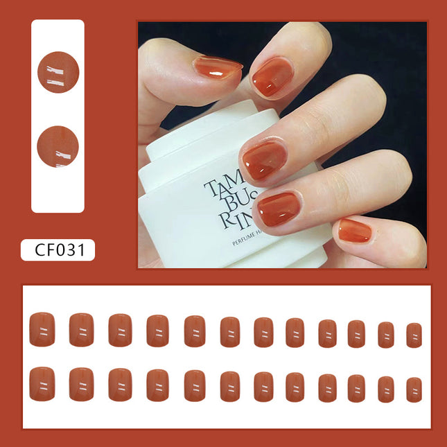 Elegant Minimalist Press-On Nail Set (24pcs) (DESIGN 7330)