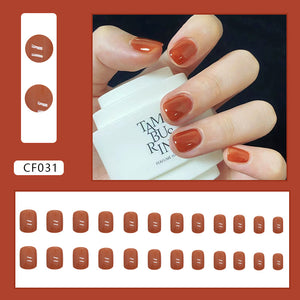 Elegant Minimalist Press-On Nail Set (24pcs) (DESIGN 7330)