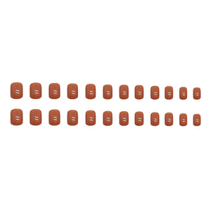 Elegant Minimalist Press-On Nail Set (24pcs) (DESIGN 7330)