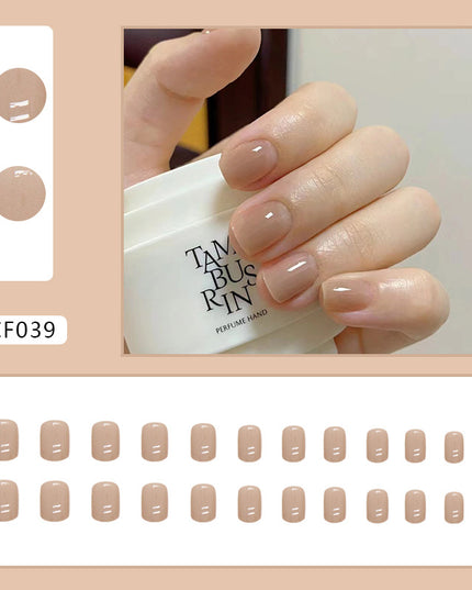Elegant Minimalist Press-On Nail Set (24pcs) (DESIGN 7332)
