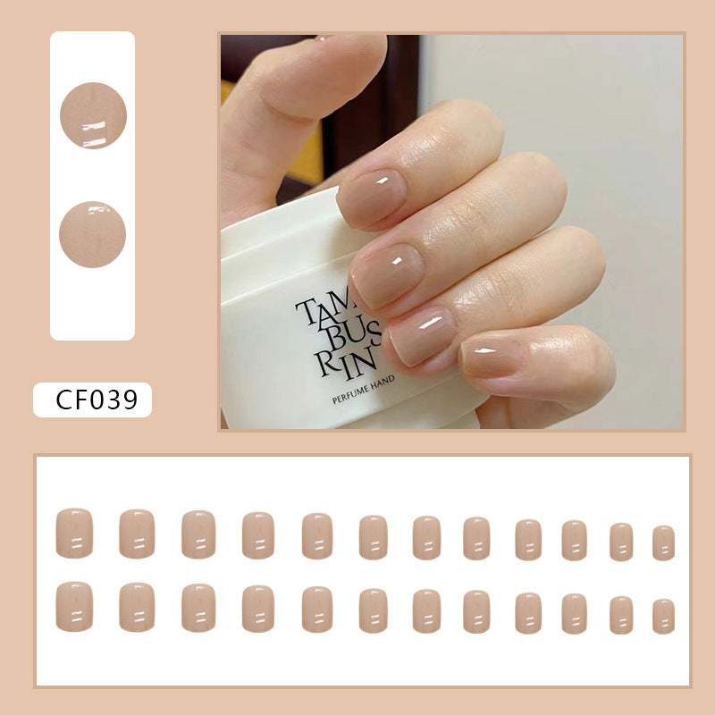 Elegant Minimalist Press-On Nail Set (24pcs) (DESIGN 7332)