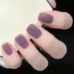 Elegant Minimalist Press-On Nail Set (24pcs) (DESIGN 7333)