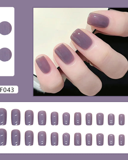 Elegant Minimalist Press-On Nail Set (24pcs) (DESIGN 7333)