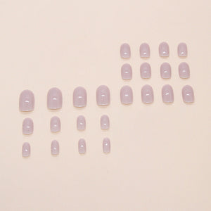 Elegant Minimalist Press-On Nail Set (24pcs) (DESIGN 7334)