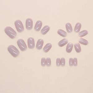 Elegant Minimalist Press-On Nail Set (24pcs) (DESIGN 7334)