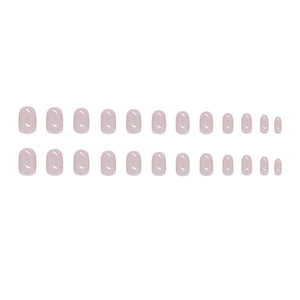 Elegant Minimalist Press-On Nail Set (24pcs) (DESIGN 7334)