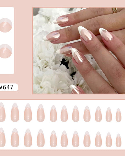 Elegant Minimalist Press-On Nail Set (24pcs) (DESIGN 7335)