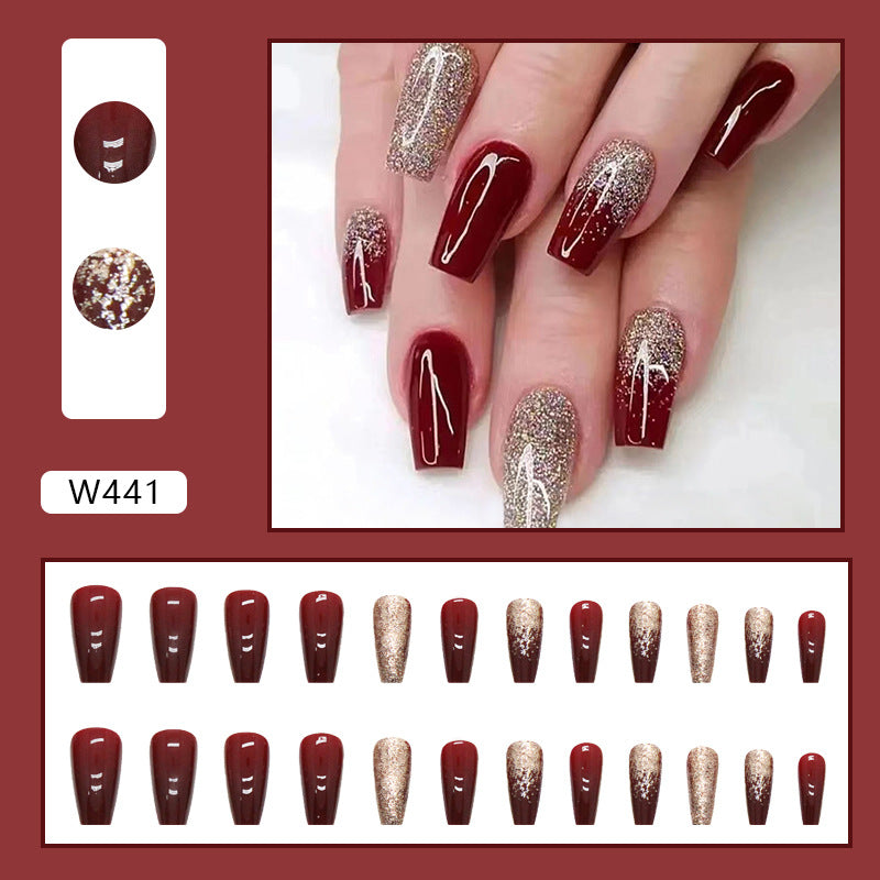 Elegant Minimalist Press-On Nail Set (24pcs) (DESIGN 7336)