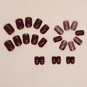 Elegant Minimalist Press-On Nail Set (24pcs) (DESIGN 7337)