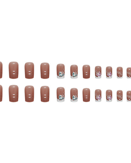 Elegant Minimalist Press-On Nail Set (24pcs) (DESIGN 7338)