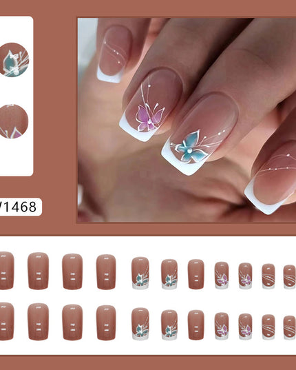 Elegant Minimalist Press-On Nail Set (24pcs) (DESIGN 7338)