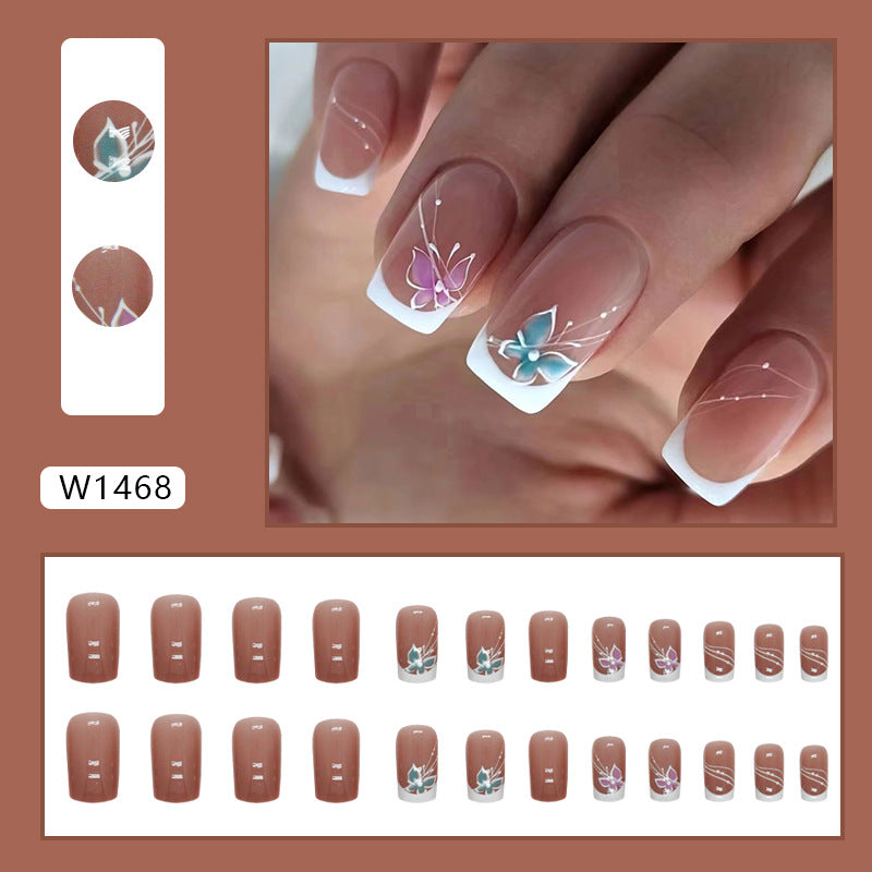 Elegant Minimalist Press-On Nail Set (24pcs) (DESIGN 7338)