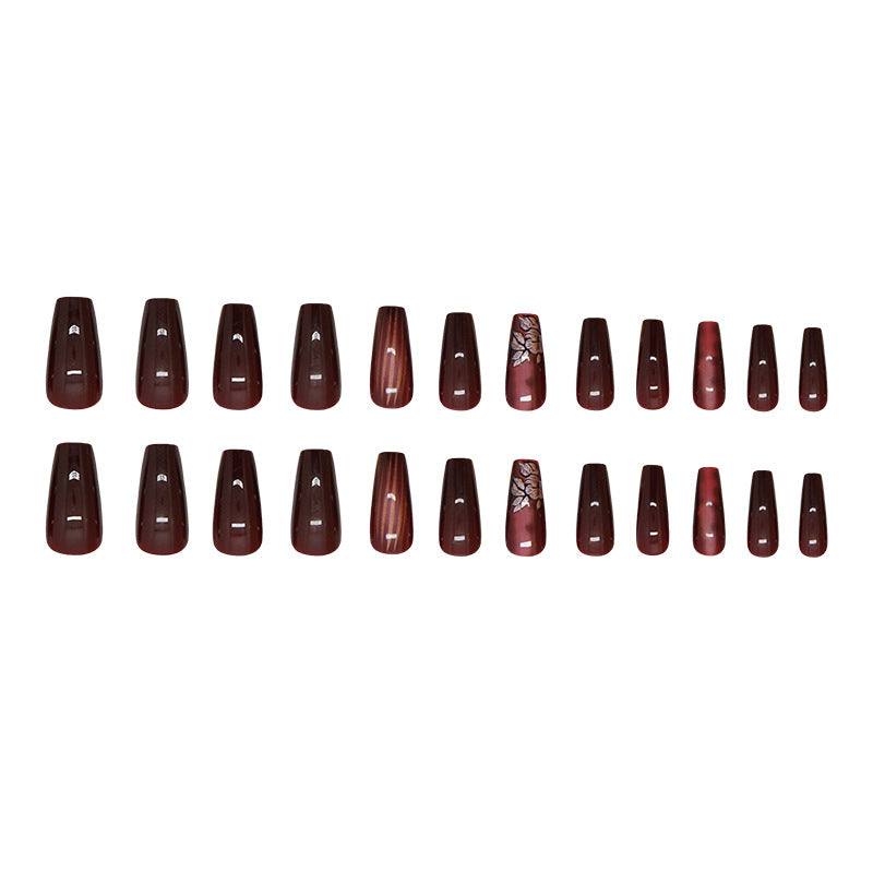 Elegant Minimalist Press-On Nail Set (24pcs) (DESIGN 7340)