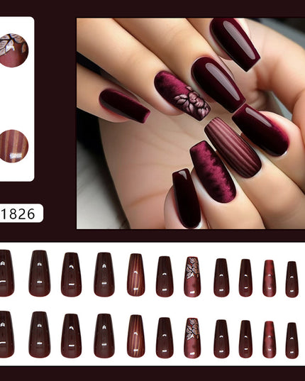 Elegant Minimalist Press-On Nail Set (24pcs) (DESIGN 7340)