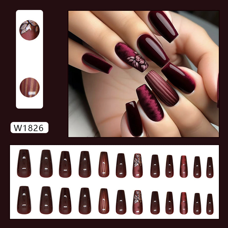 Elegant Minimalist Press-On Nail Set (24pcs) (DESIGN 7340)