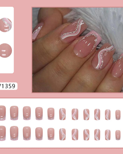 Elegant Minimalist Press-On Nail Set (24pcs) (DESIGN 7342)