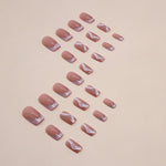 Elegant Minimalist Press-On Nail Set (24pcs) (DESIGN 7342)