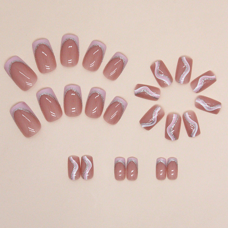 Elegant Minimalist Press-On Nail Set (24pcs) (DESIGN 7342)